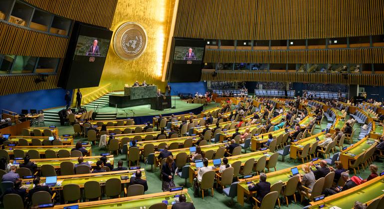 Vista de la Asamblea General de la ONU. (Archivo)